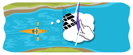 互动小游戏：单人划桨