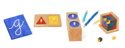 Google doodle纪念实验教育创始人montessori诞辰142周年
