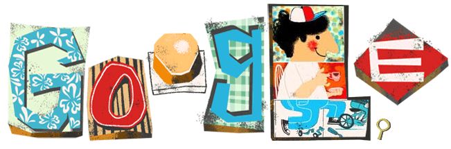 Google doodle：2013父亲节