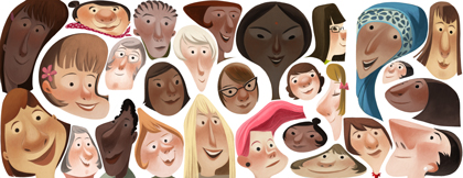 Google doodle：三八妇女节快乐