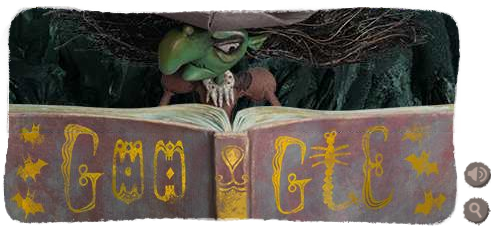 Google doodle：万圣节快乐