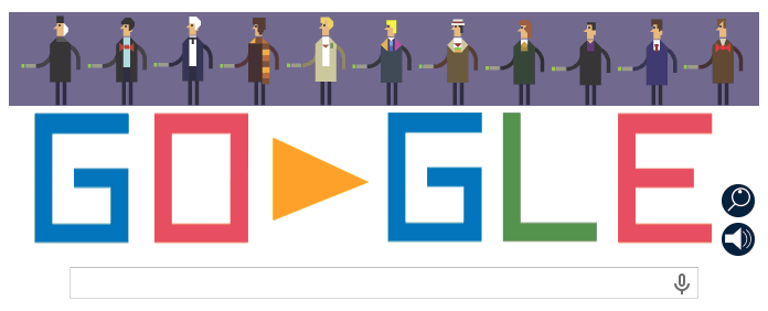 Google doodle纪念《神秘博士》首播50周年