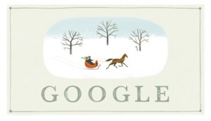 Google doodle：圣诞节快乐