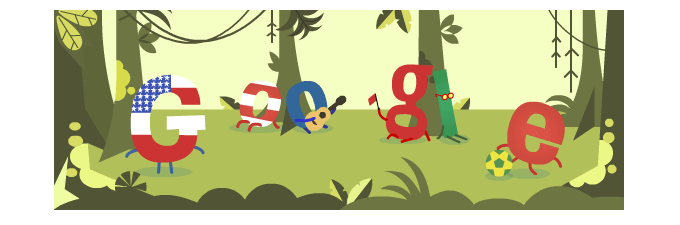 Google doodle：2014世界杯