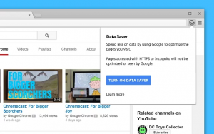 谷歌发布官方Chrome插件Data Saver