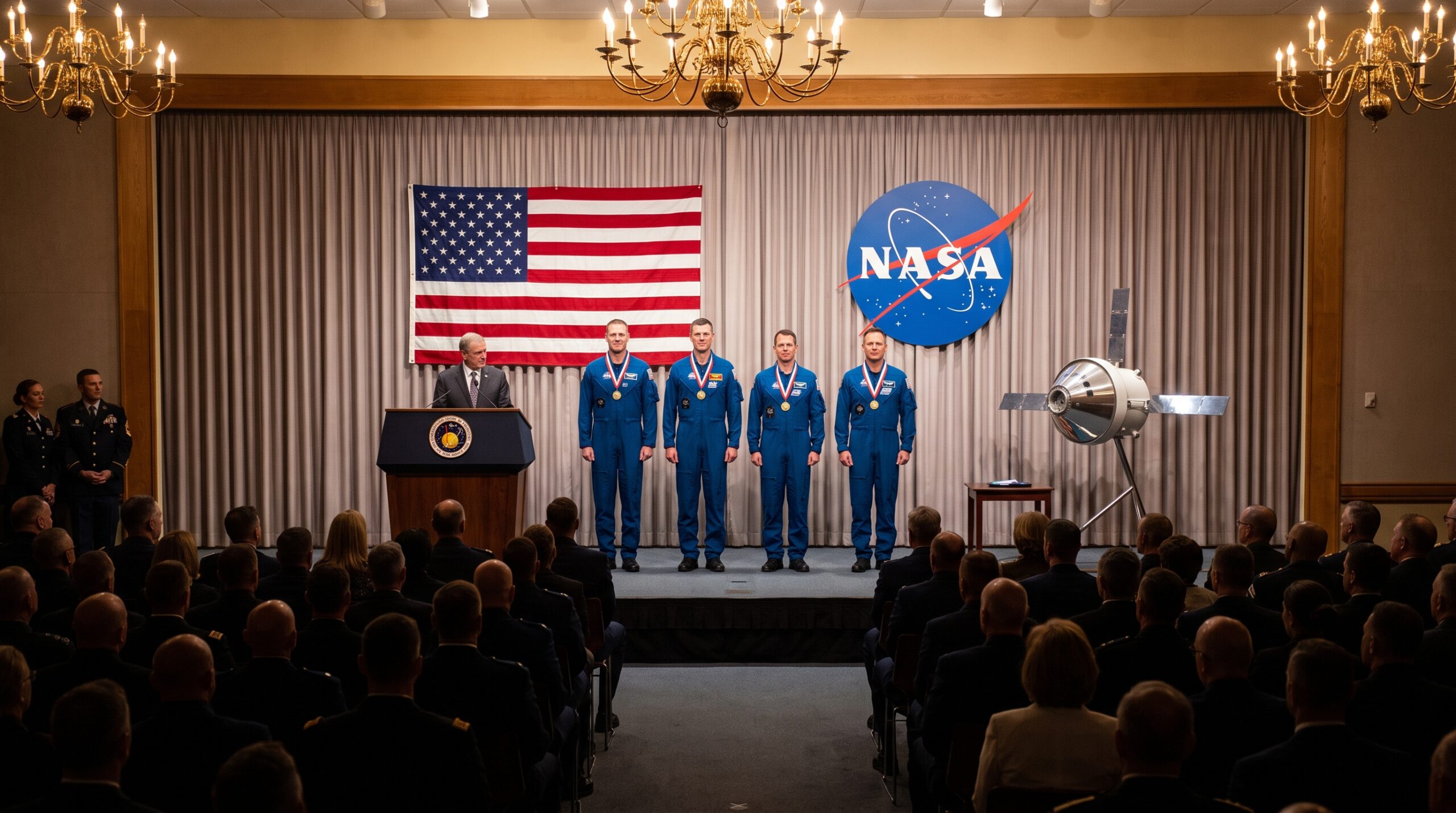 Artemis II 宇航员获 Congressional Space Medal of Honor 颁奖仪式
